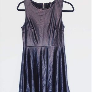 Black Leather Dress Sleeveless